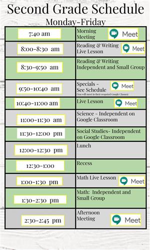 schedule 